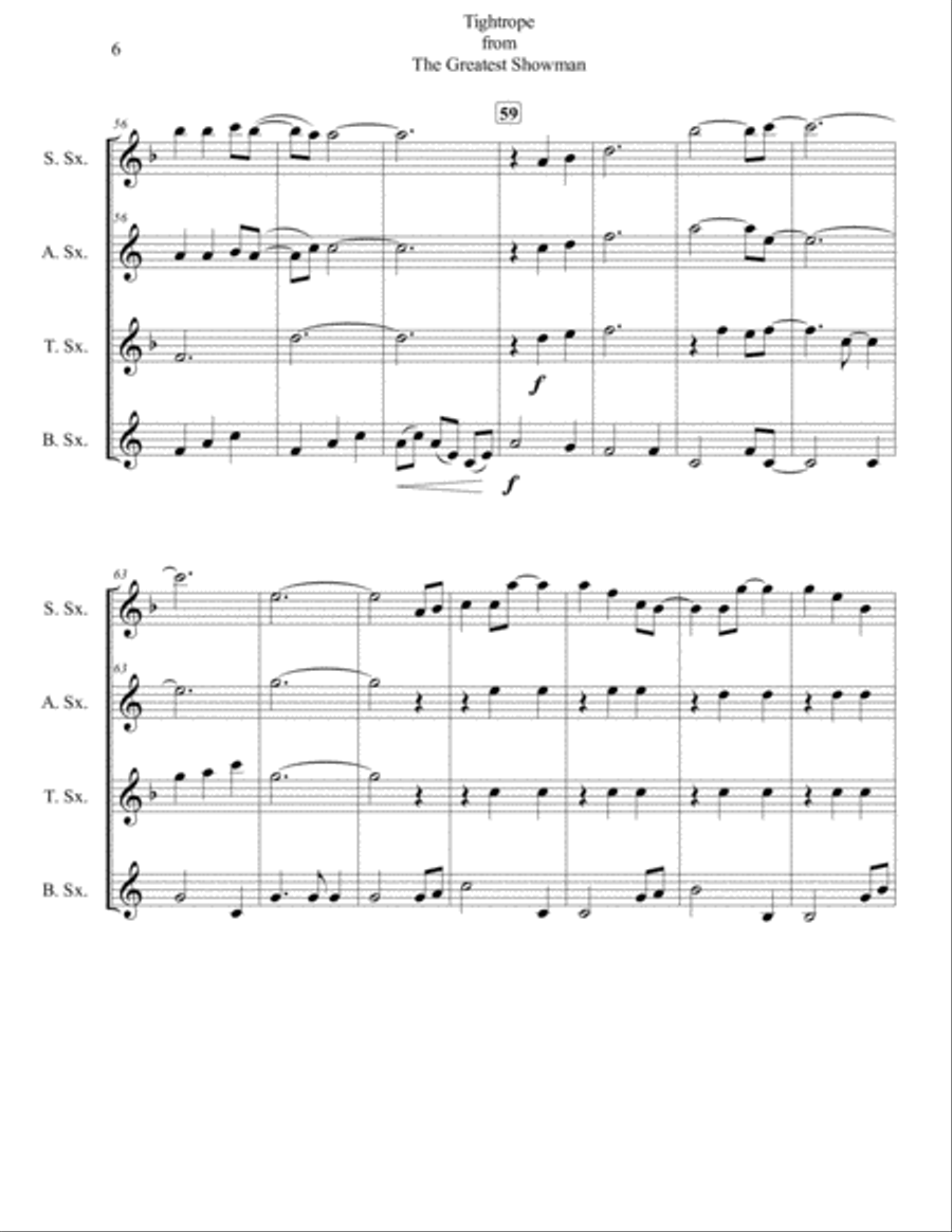 Tightrope Woodwind Quartet scores gallery preview page 6
