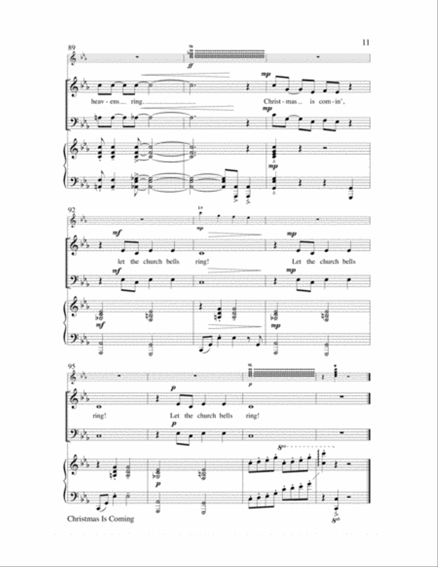 Christmas Is Coming Christmas Is Coming Choir scores gallery preview page 11
