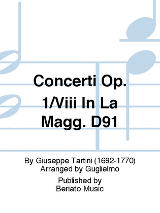 Concerti Op. 1/Viii In La Magg. D91