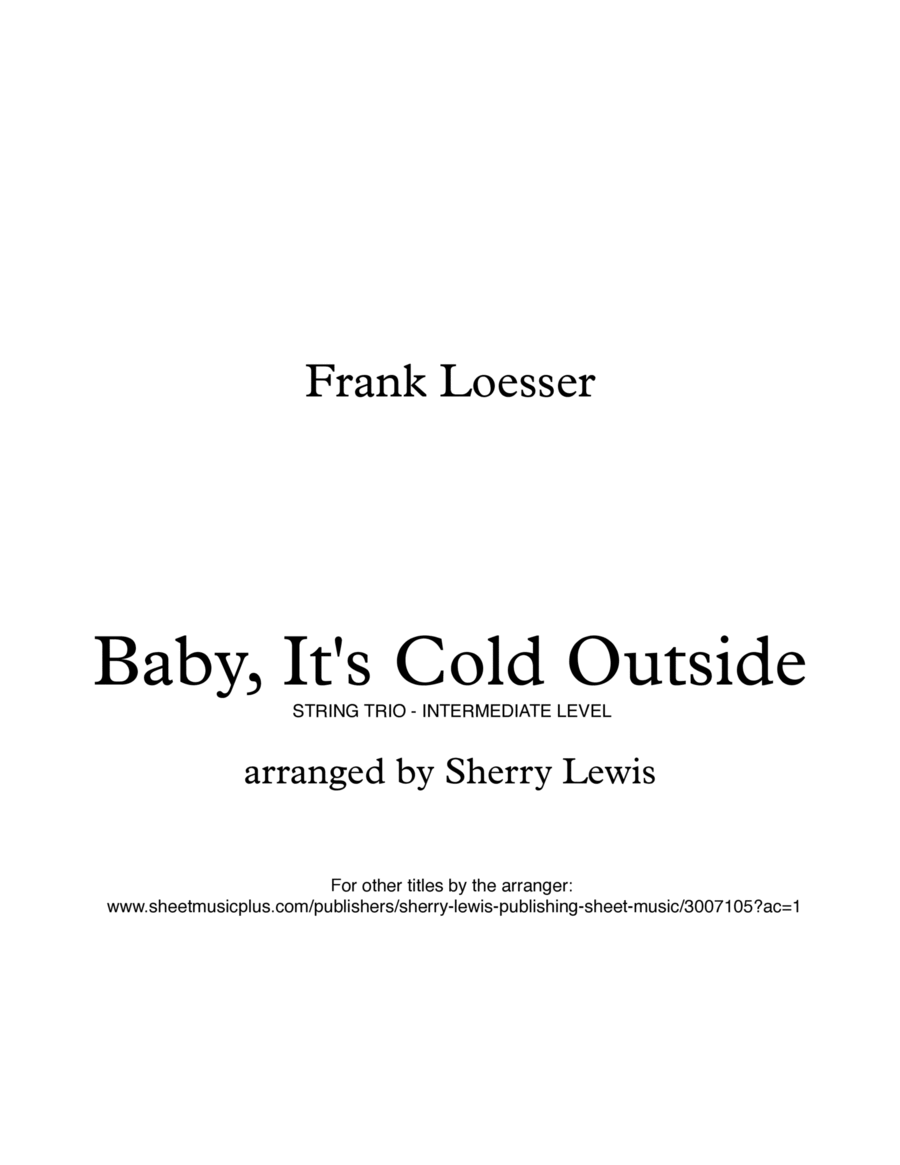 Baby, It's Cold Outside Small Ensemble scores gallery preview page 1