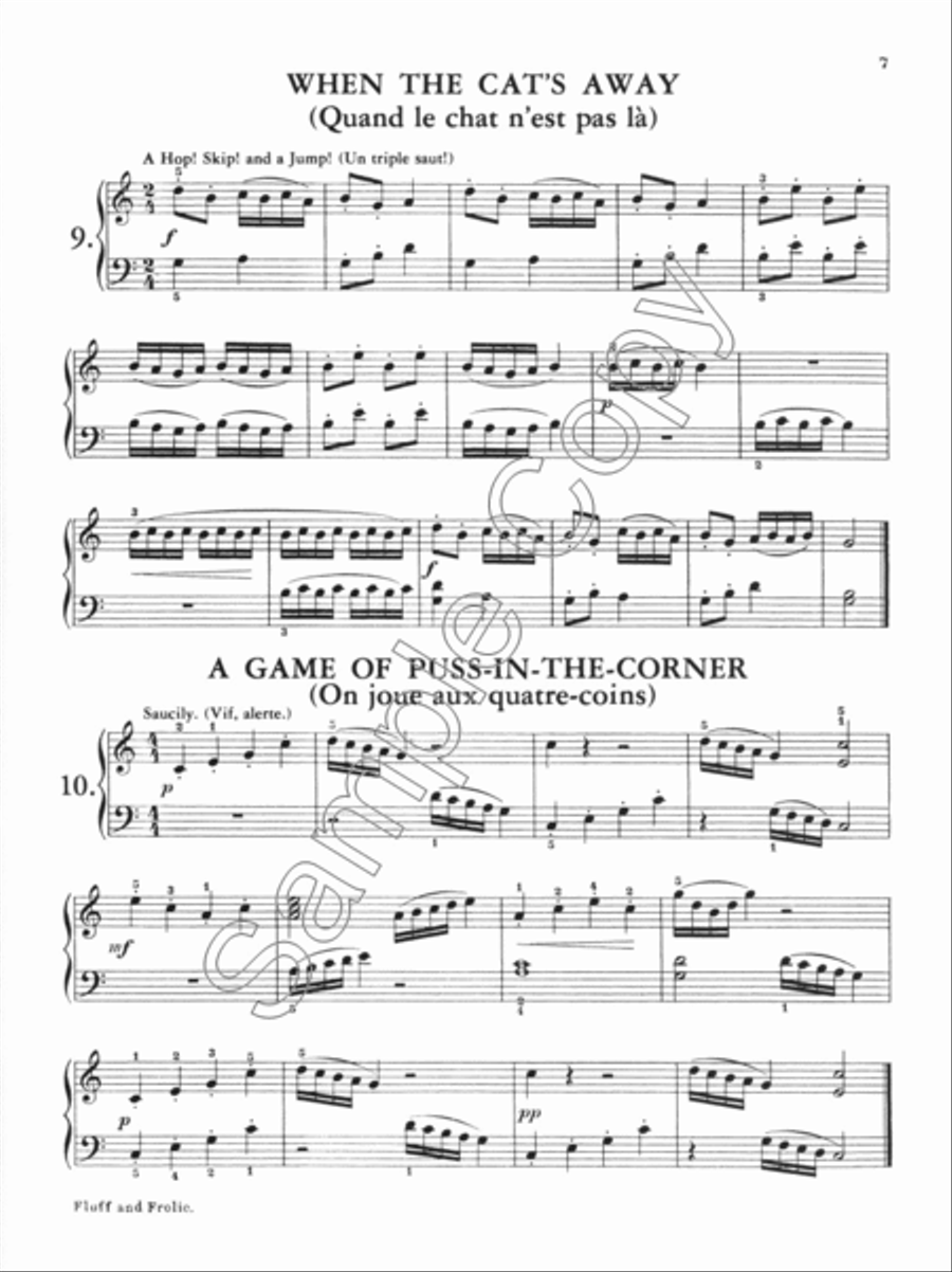 Fluff and Frolic Easy Piano scores gallery preview page 3