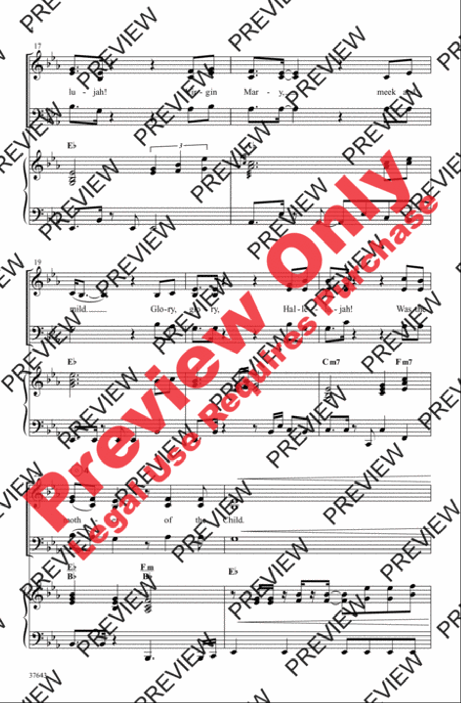 Christmas Glory Hallelujah 3-Part scores gallery preview page 15