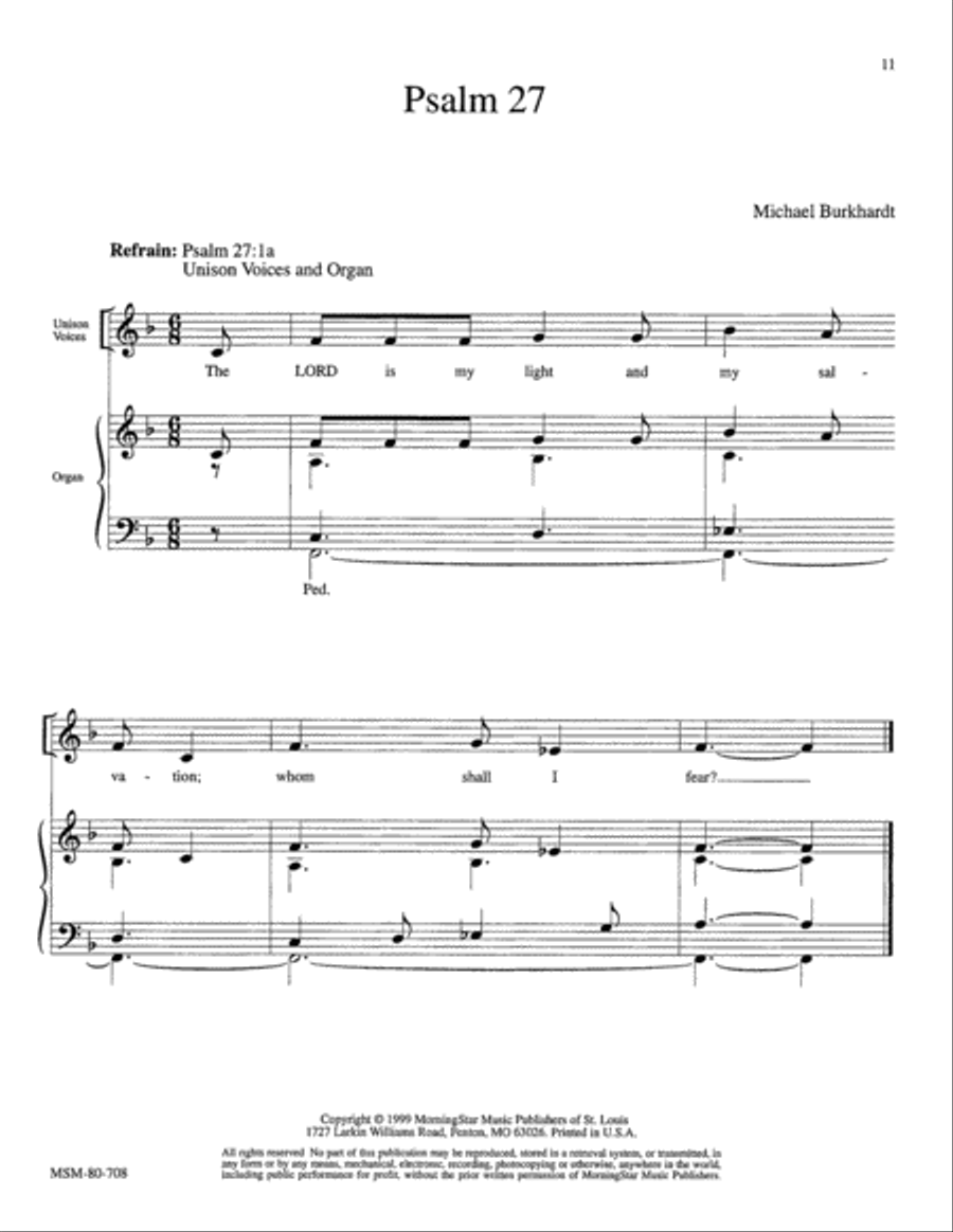 Psalm 27 SSA scores gallery preview page 2