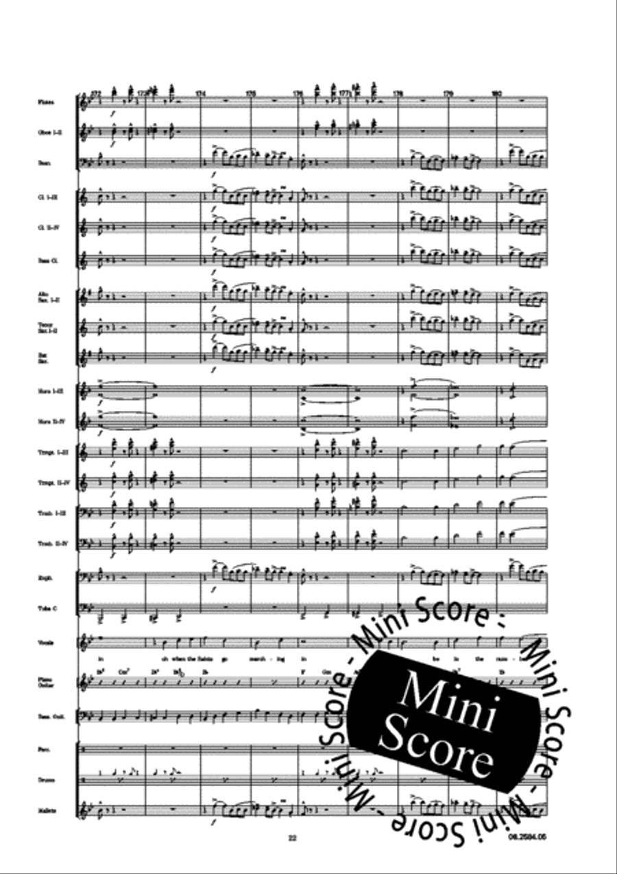 Oh When the Saints Mixed Choir scores gallery preview page 26