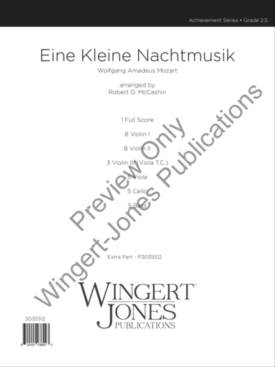 Eine Kleine Nachtsmusik String Orchestra scores gallery preview page 2