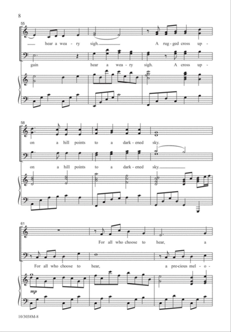 He Left the Music of Heaven Divisi scores gallery preview page 8