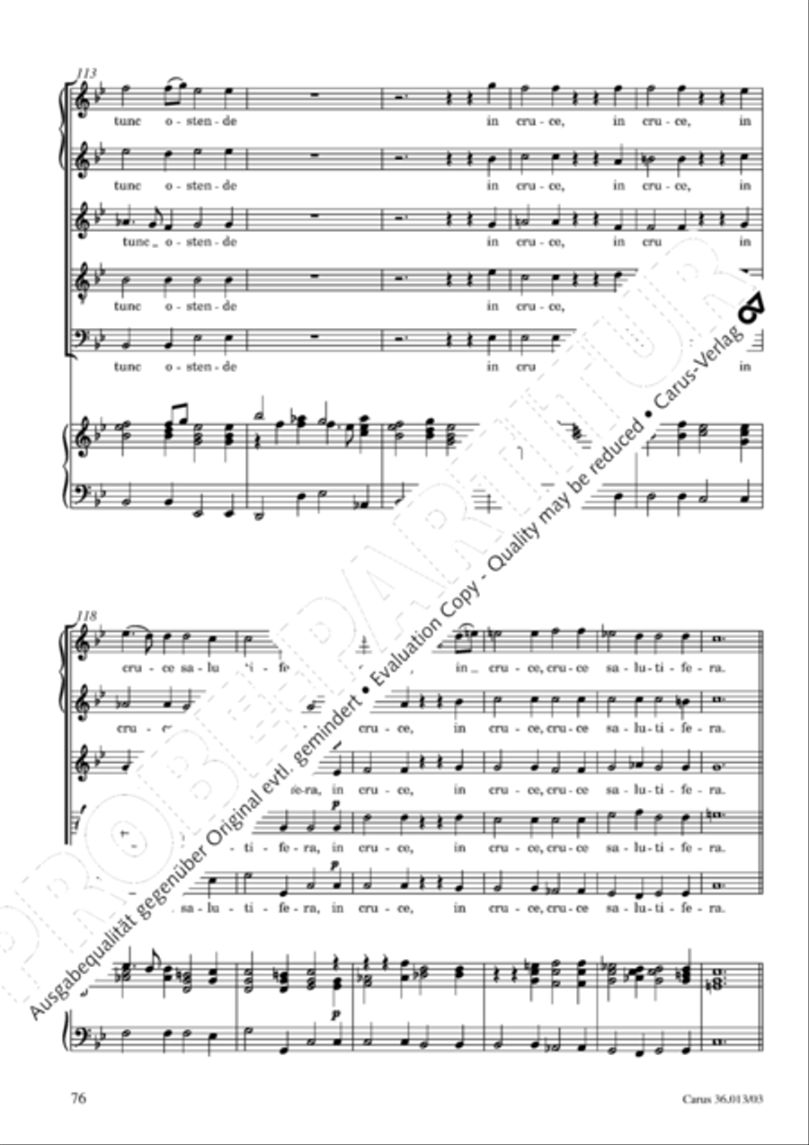 Membra Jesu nostri SSATB scores gallery preview page 77