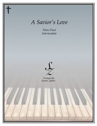 Book cover for A Savior's Love (1 piano, 4 hands duet)
