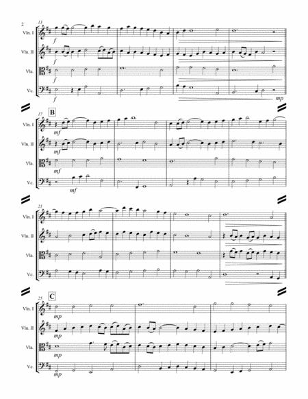 Williams - Rhosymedre (for String Quartet) image number null