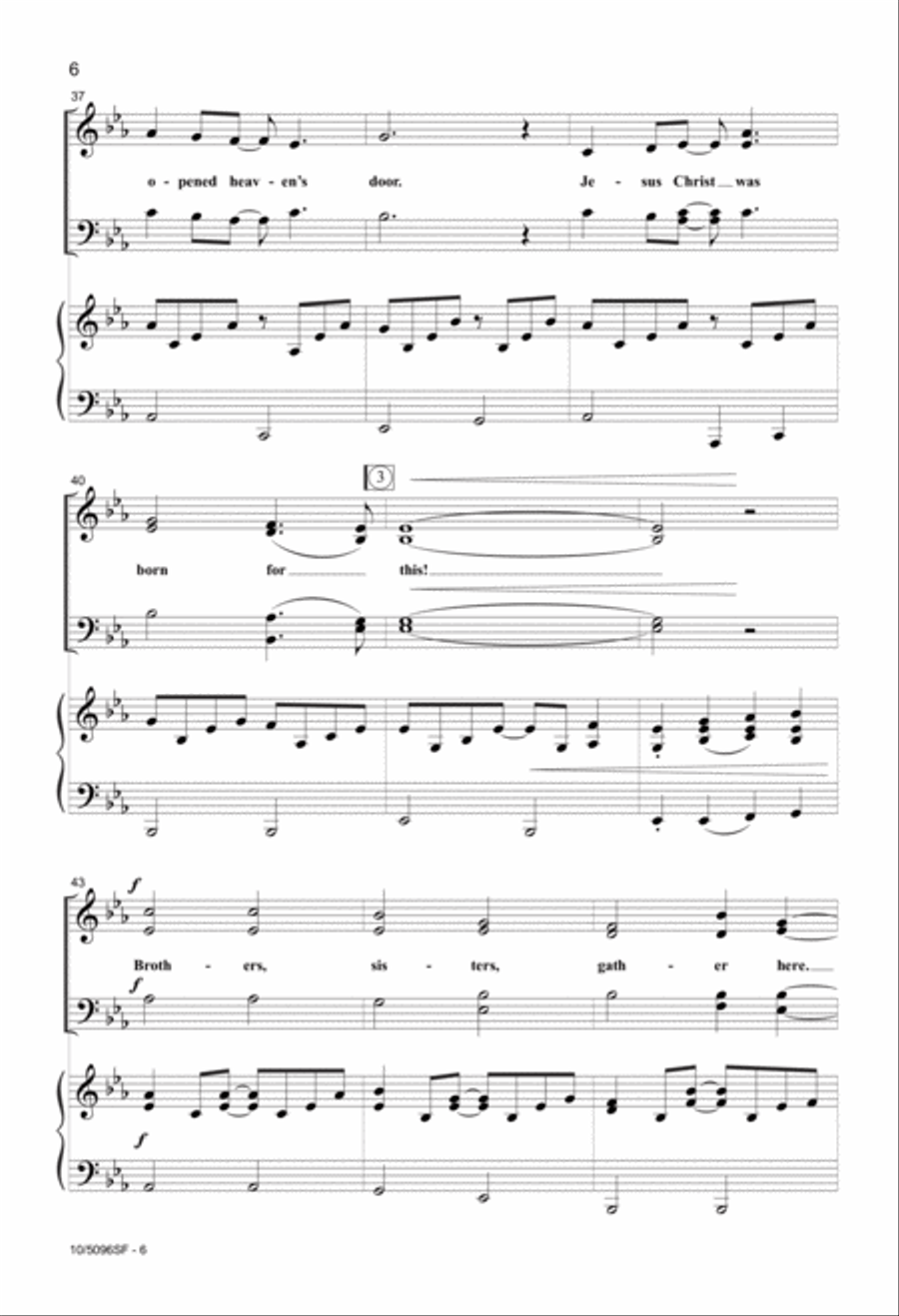 Christian Friends, Rejoice! 4-Part scores gallery preview page 6