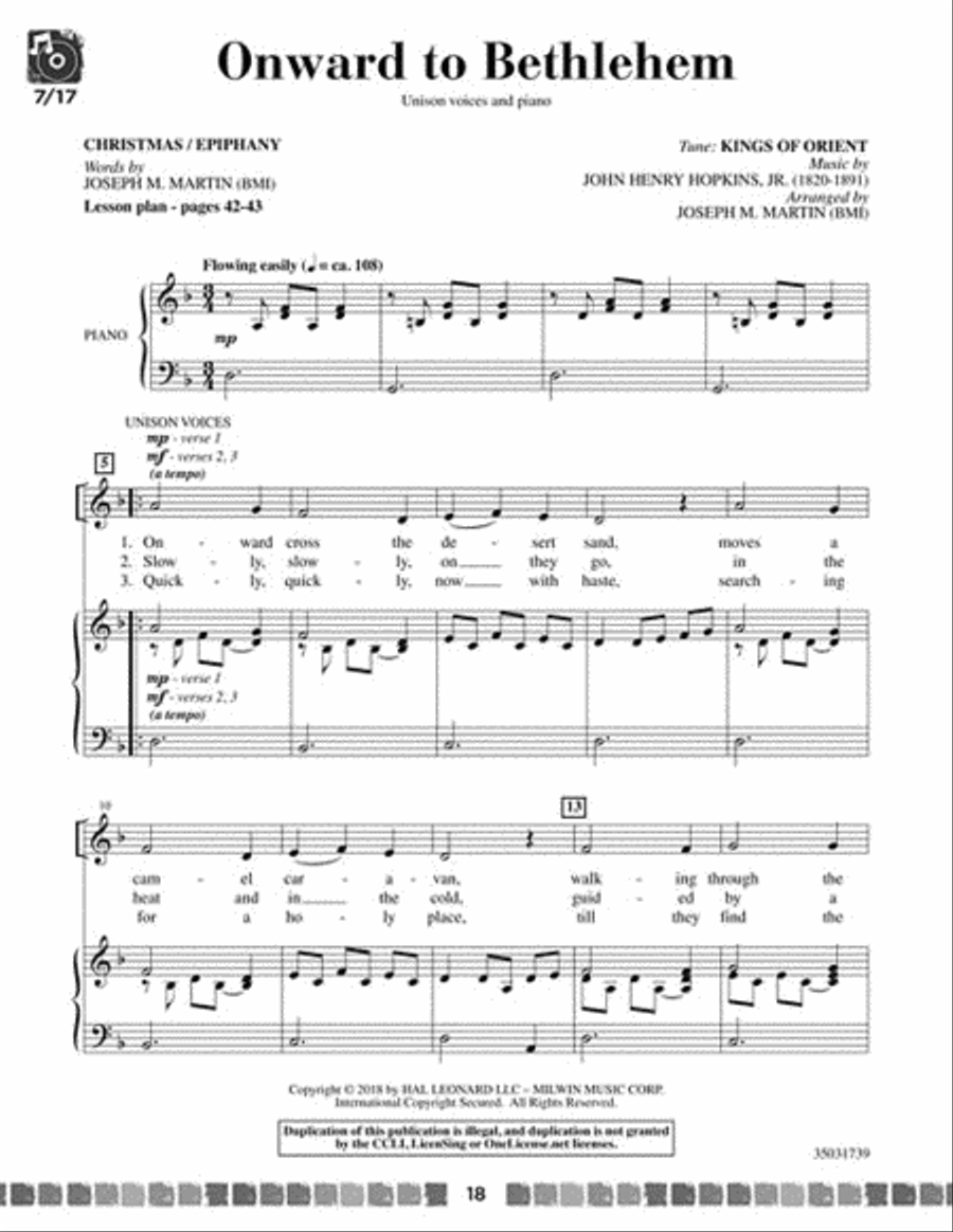 Sing and Celebrate 7! Sacred Songs for Young Voices Sing and Celebrate 7! Sacred Songs for Young Voices Unison Choir scores gallery preview page 5