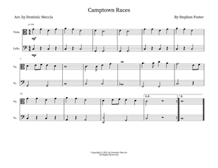 Book cover for Camptown Races- Viola and Cello Duet