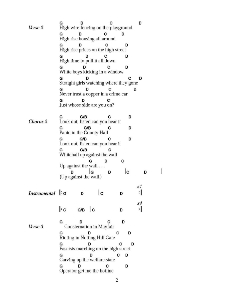 Up Against The Wall Acoustic Guitar scores gallery preview page 2