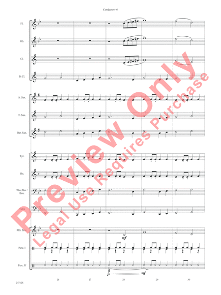 Chrysalis Concert Band scores gallery preview page 9