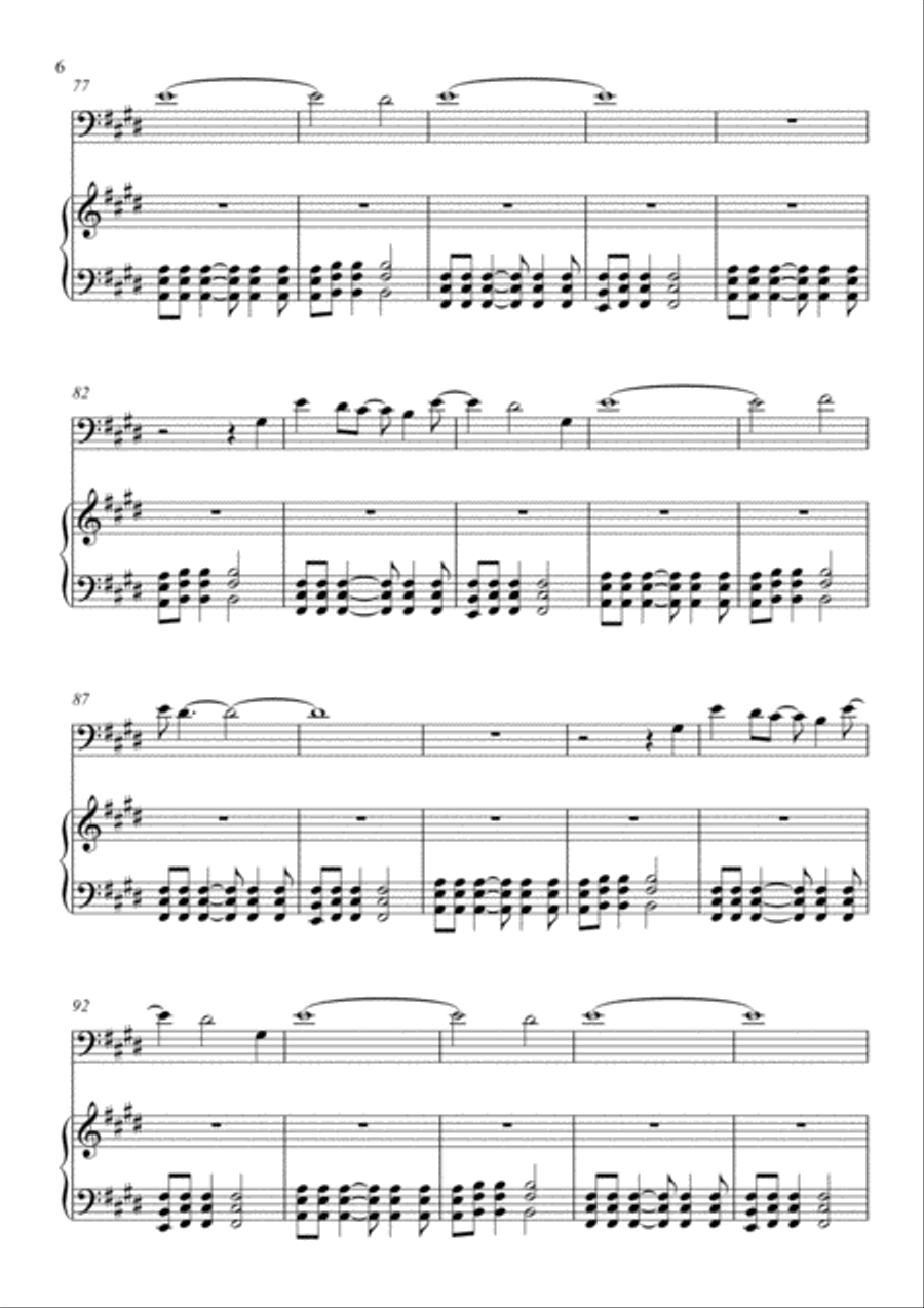 Papercut Double Bass scores gallery preview page 6