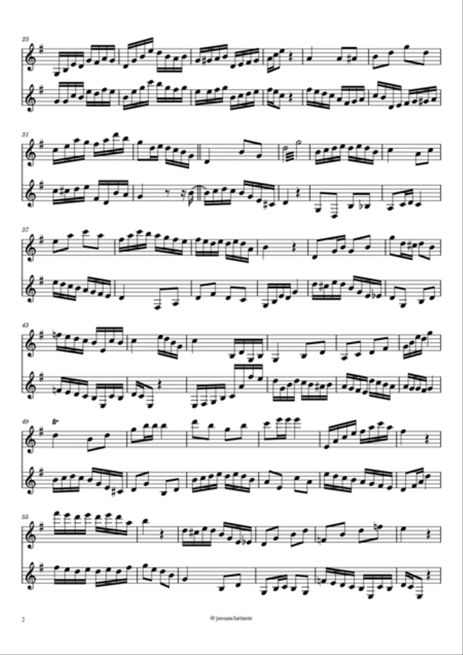 Estudo nº4 - Choro Dueto Woodwind Ensemble scores gallery preview page 2