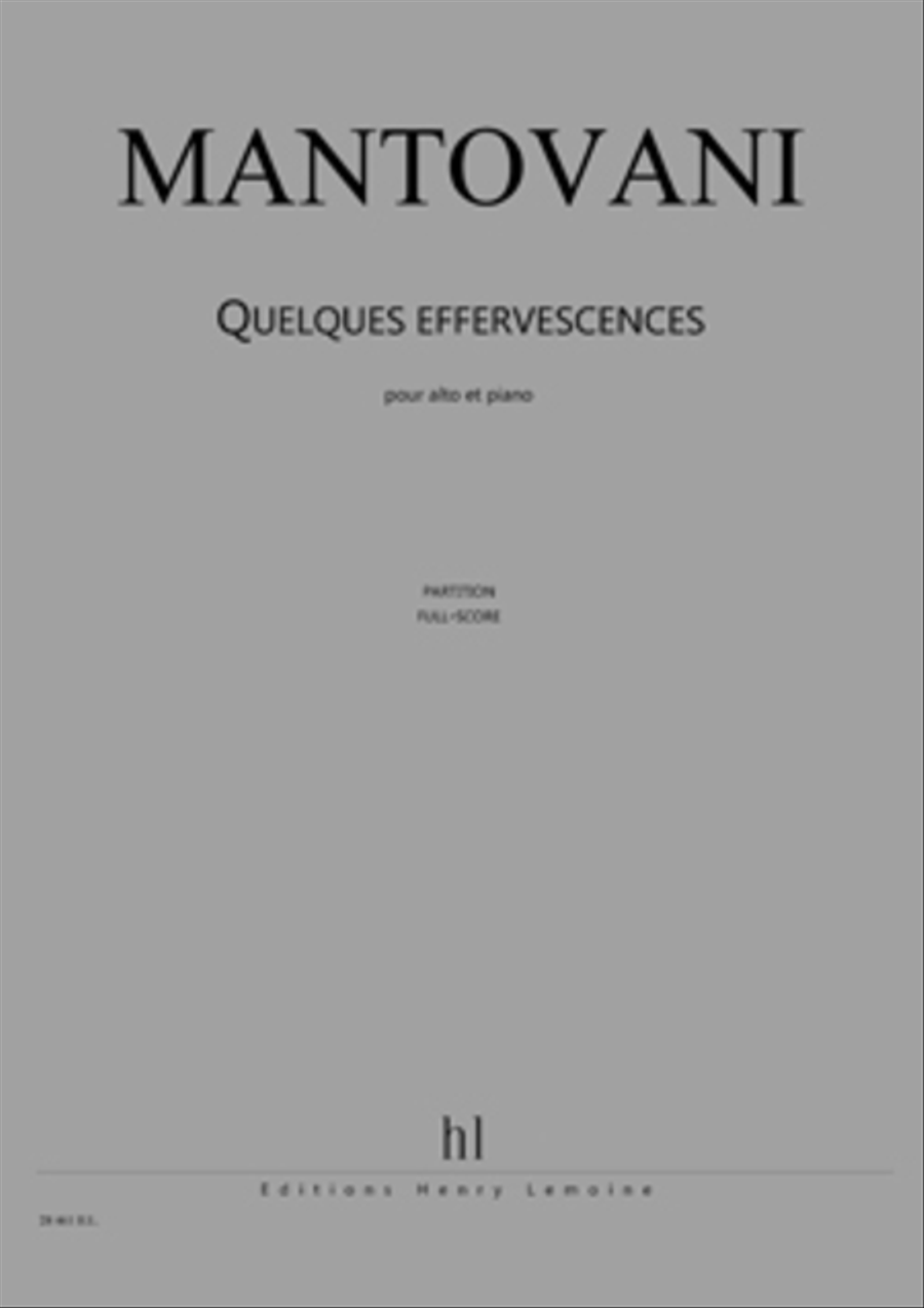 Quelques Effervescences Quelques Effervescences Piano Accompaniment scores gallery preview page 1