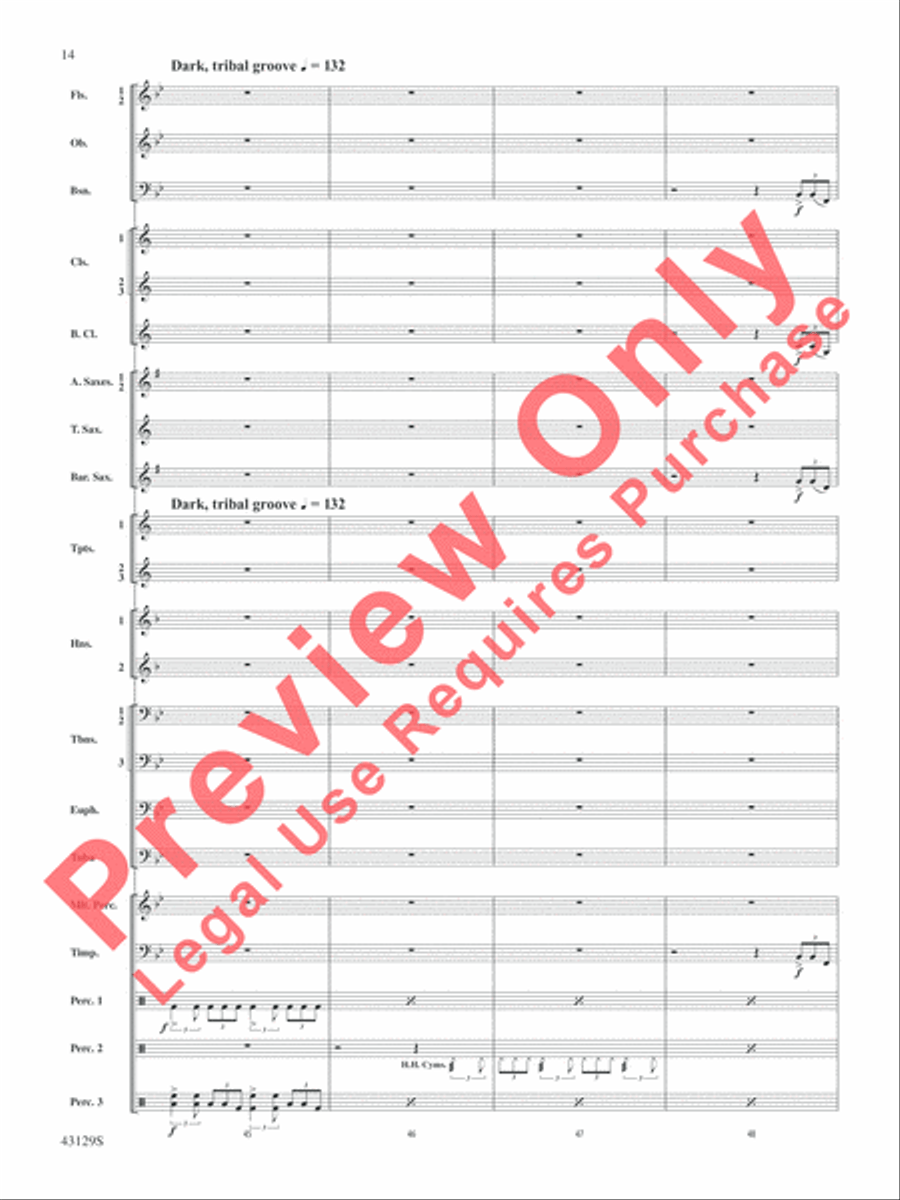 Soundtrack Soundtrack Concert Band scores gallery preview page 15