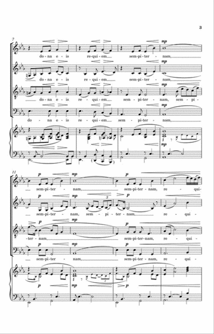 Pie Jesu from Requiem 4-Part scores gallery preview page 3