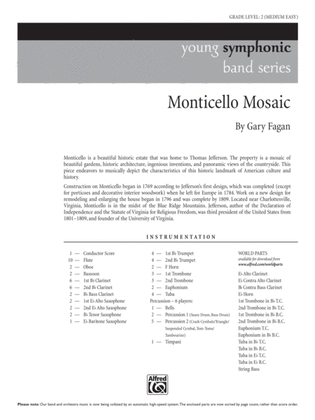 Monticello Mosaic: Score