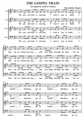 The Gospel Train A Cappella SATB