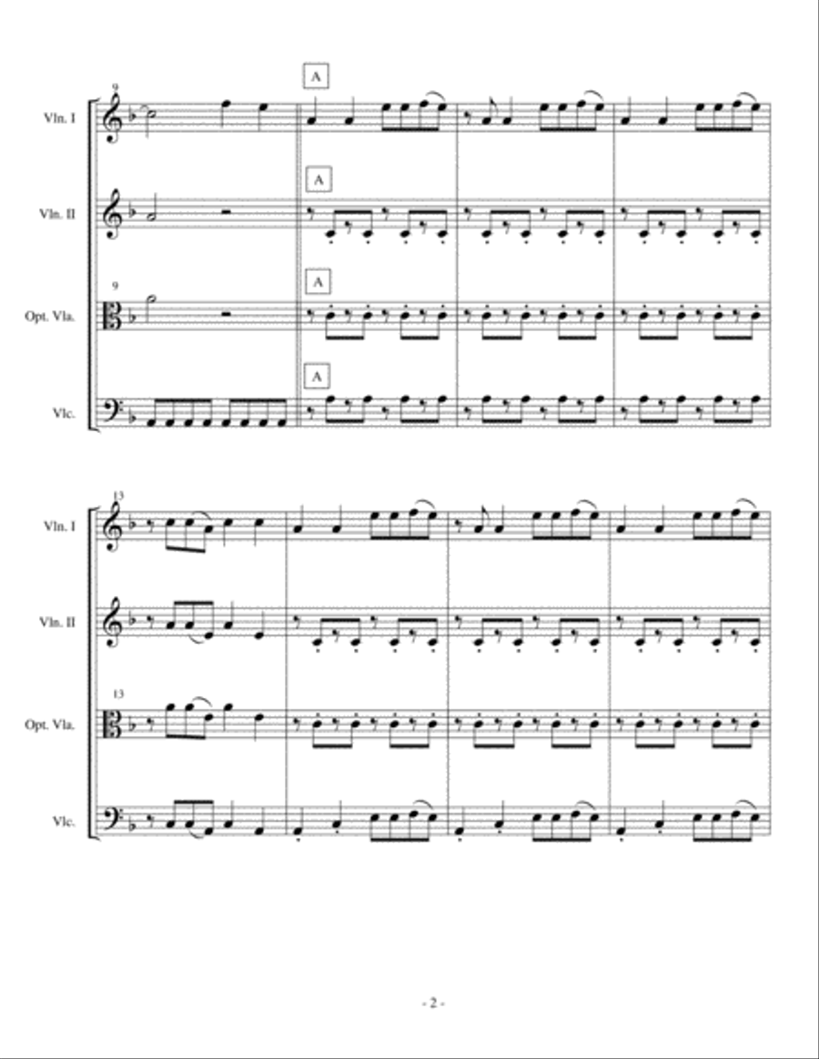 Bad Romance Bad Romance String Trio scores gallery preview page 2