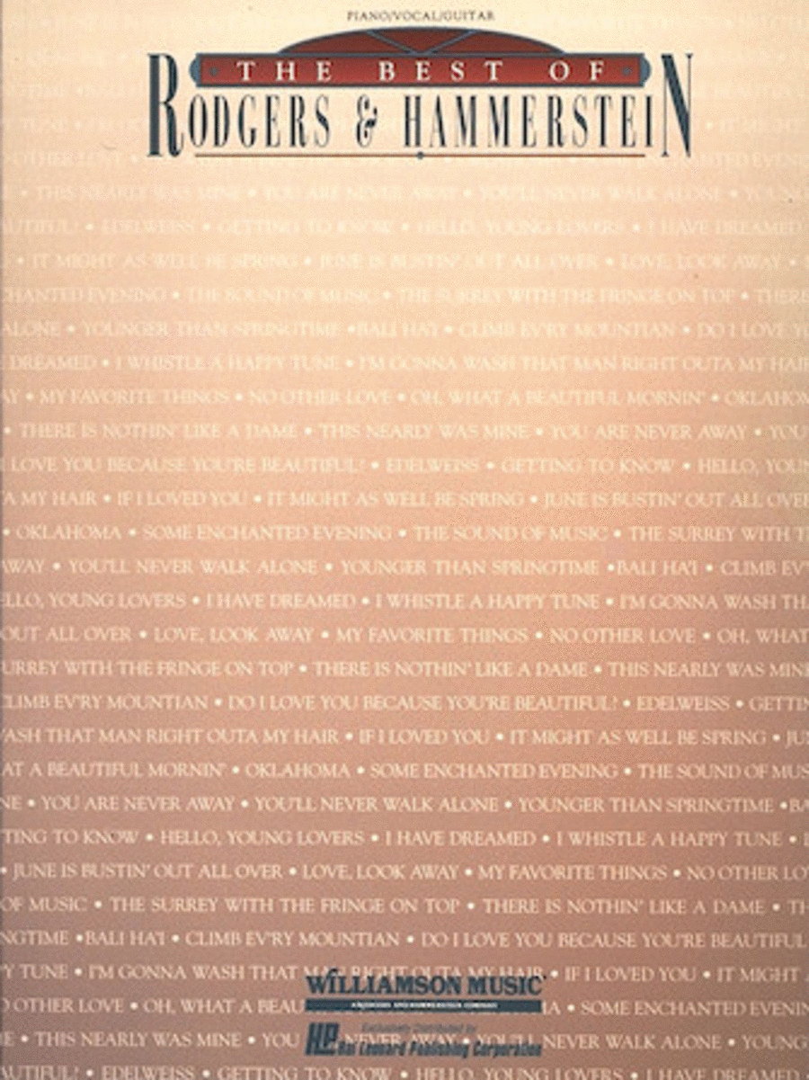 The Best of Rodgers & Hammerstein Piano, Vocal, Guitar scores gallery preview page 1