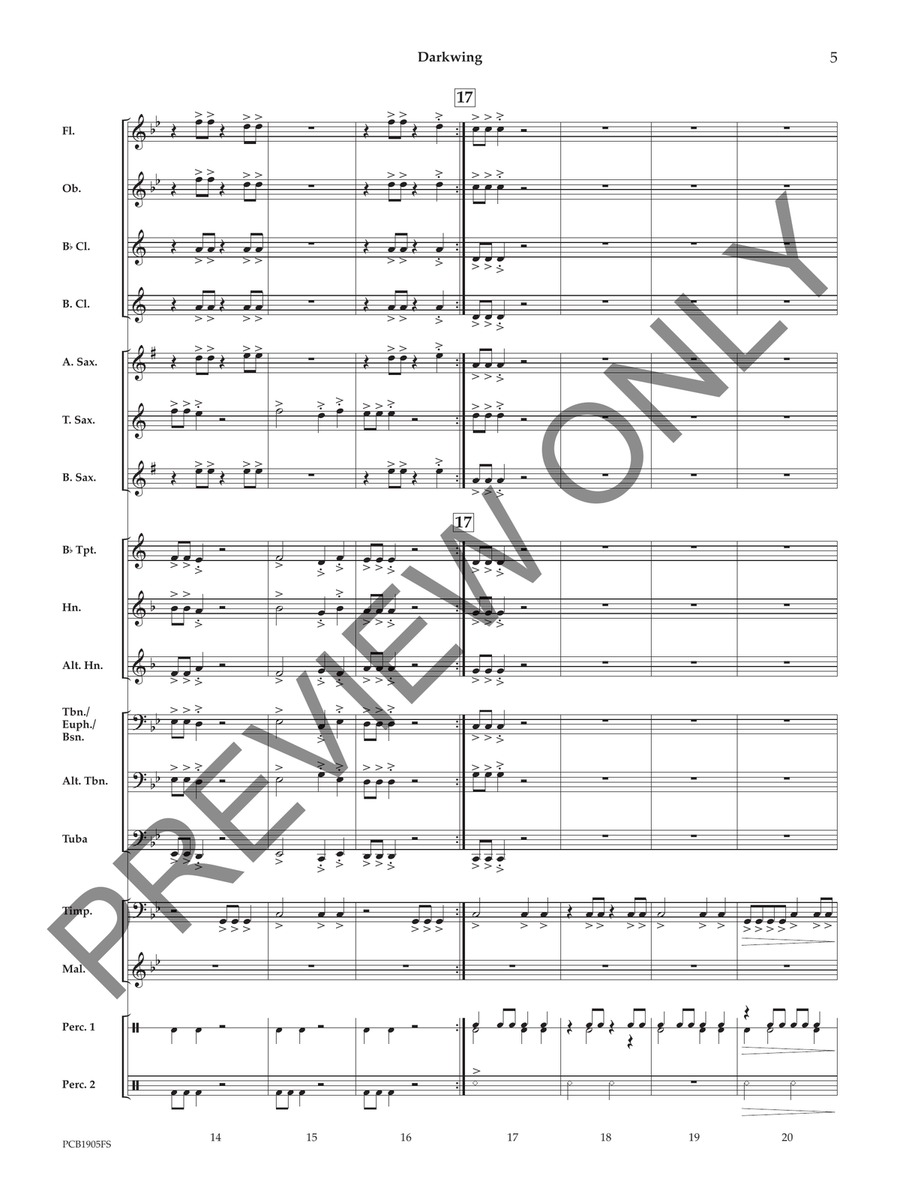 Darkwing Concert Band scores gallery preview page 6