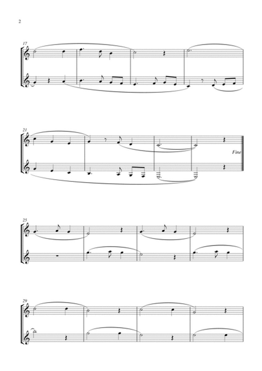 Silent Night (for Eb-clarinet duet, suitable for grades 2-5) image number null