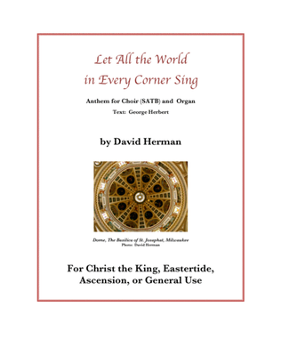 Book cover for Let All the World in Every Corner Sing, My God and King