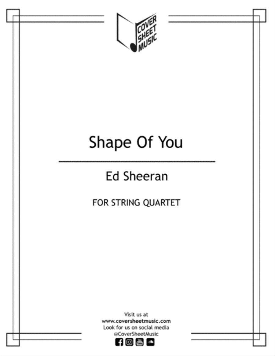 Shape Of You String Quartet scores gallery preview page 1