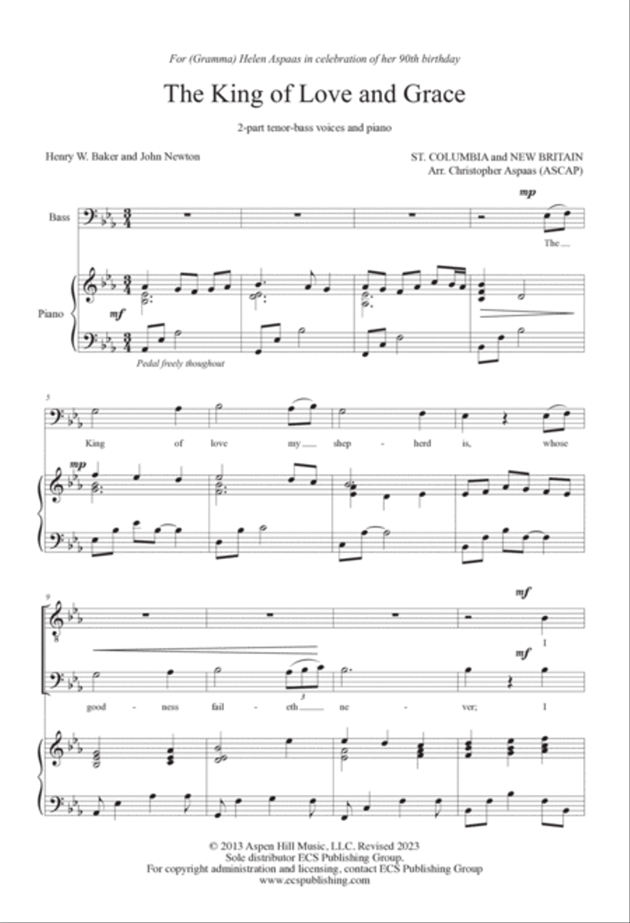 The King of Love and Grace TB scores gallery preview page 2