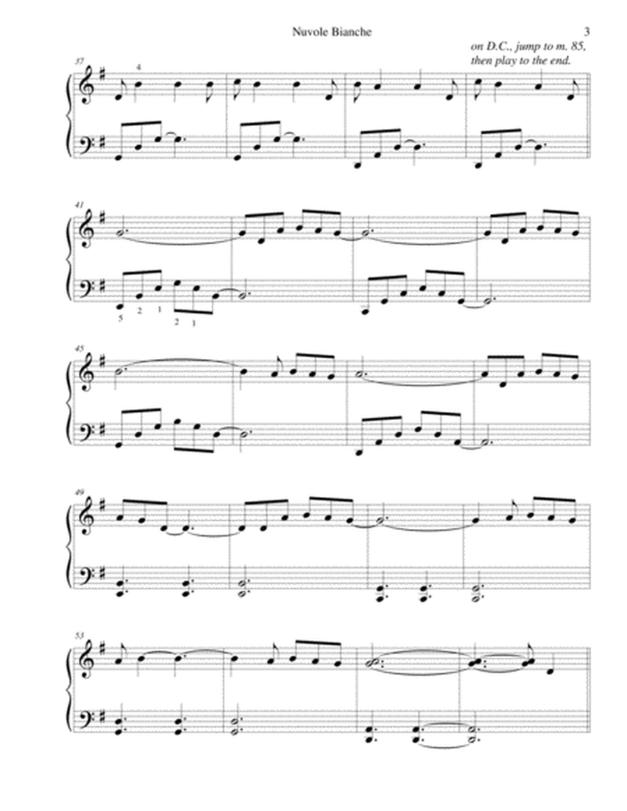 Nuvole Bianche - intermediate piano image number null