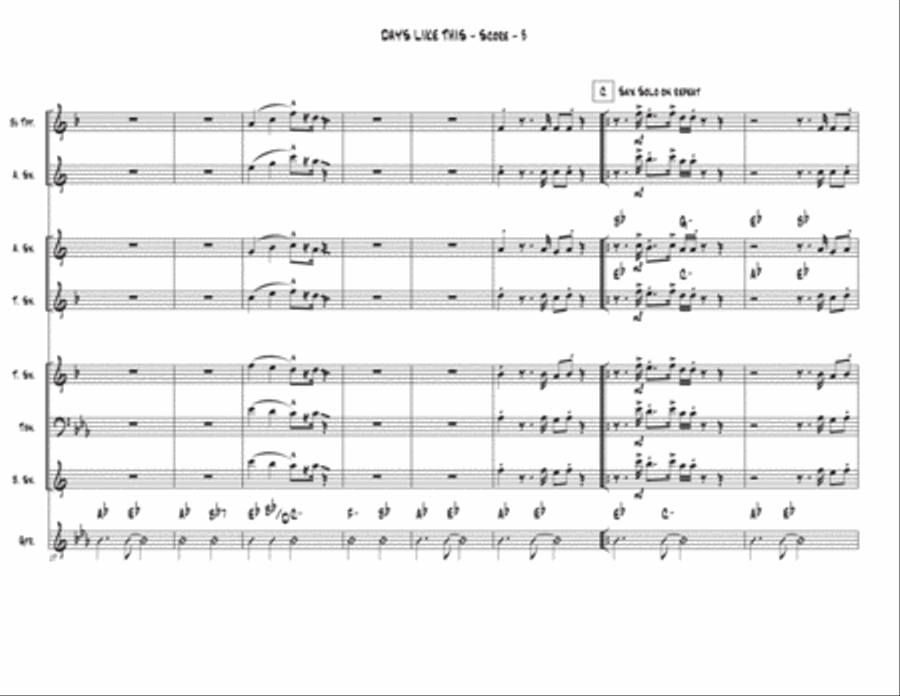 Days Like This Days Like This Tenor Saxophone scores gallery preview page 3