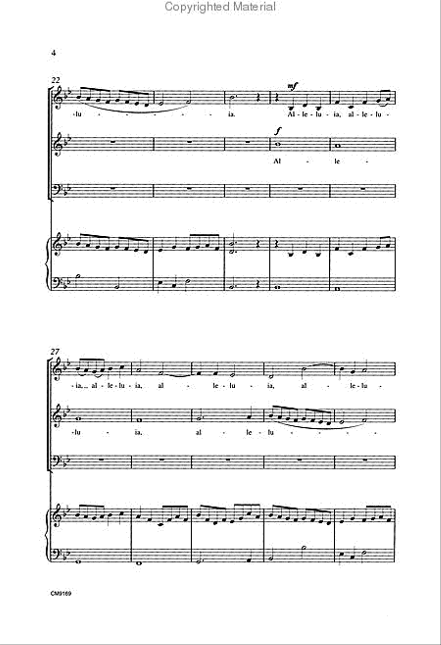 Alleluia Alleluia 3-Part scores gallery preview page 3