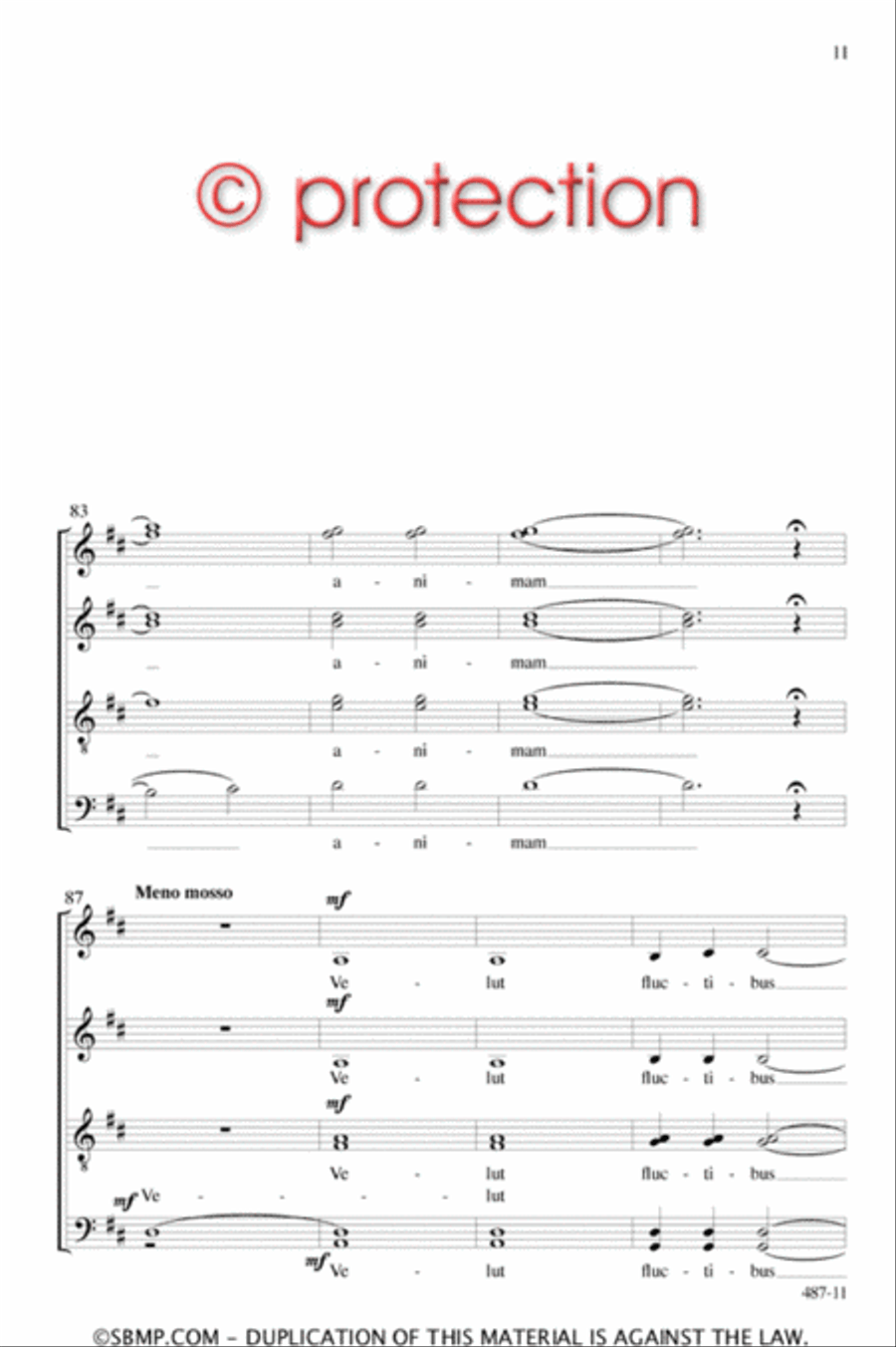 Musica animam tangens - SATB Octavo image number null