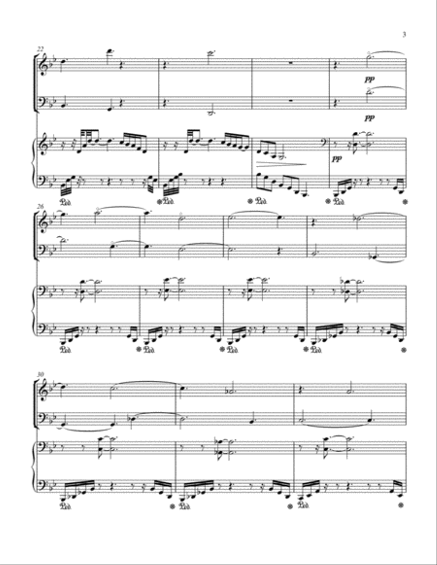 Oceanic Reflections Piano Trio scores gallery preview page 3