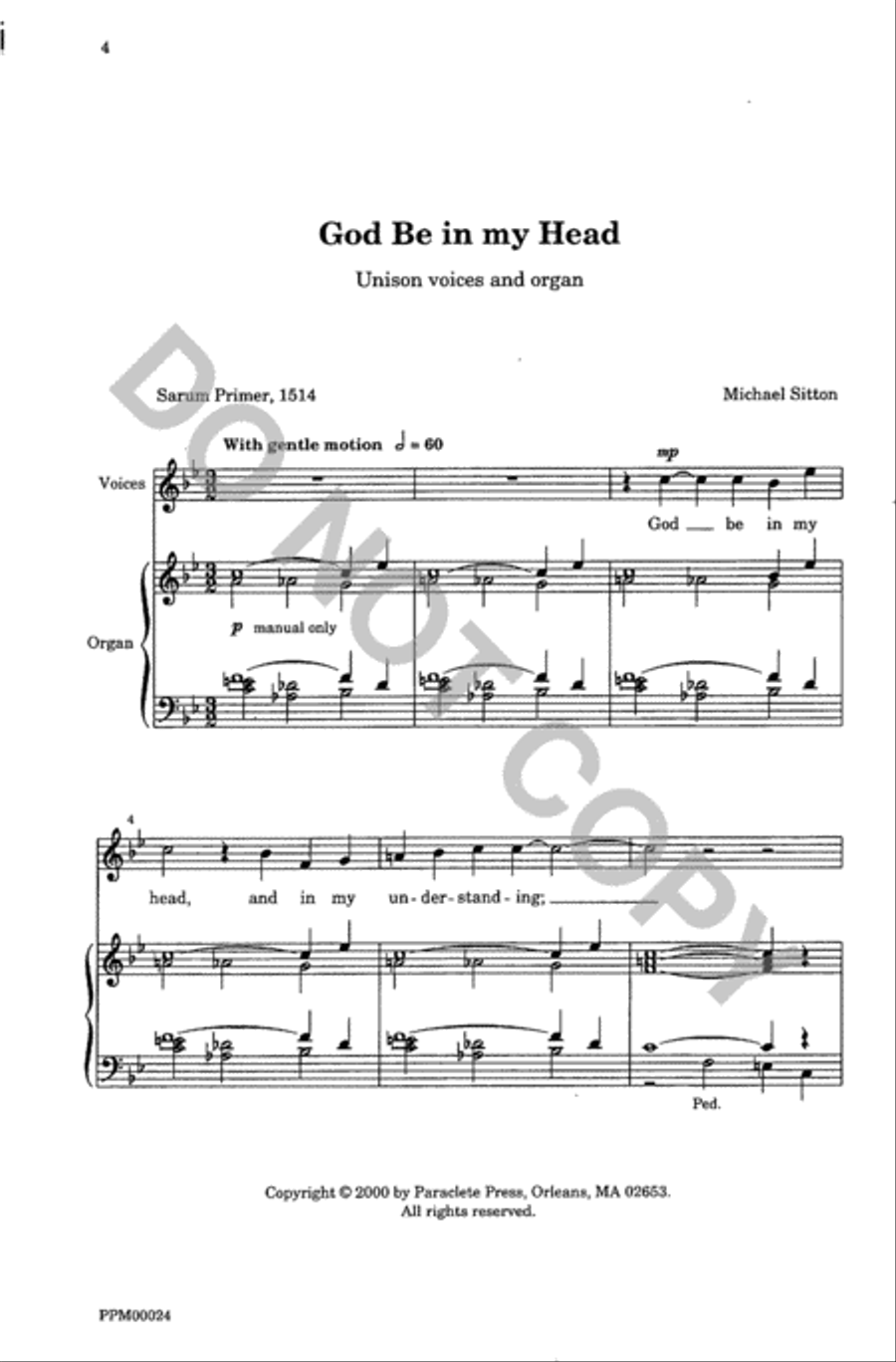 Two Contemplative Anthems Unison Choir scores gallery preview page 5