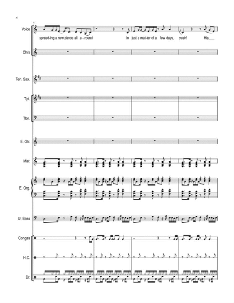 Mickey's Monkey Mickey's Monkey Large Ensemble scores gallery preview page 4