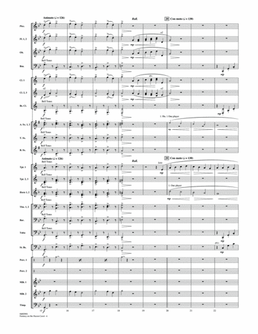 Fantasy on the Huron Carol - Conductor Score (Full Score)