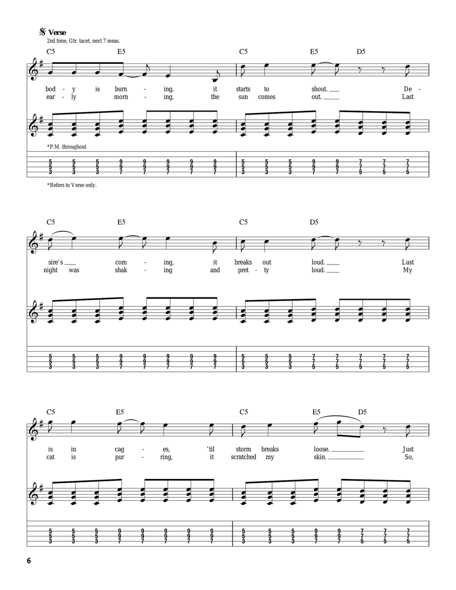 Rock You Like A Hurricane Electric Guitar scores gallery preview page 6