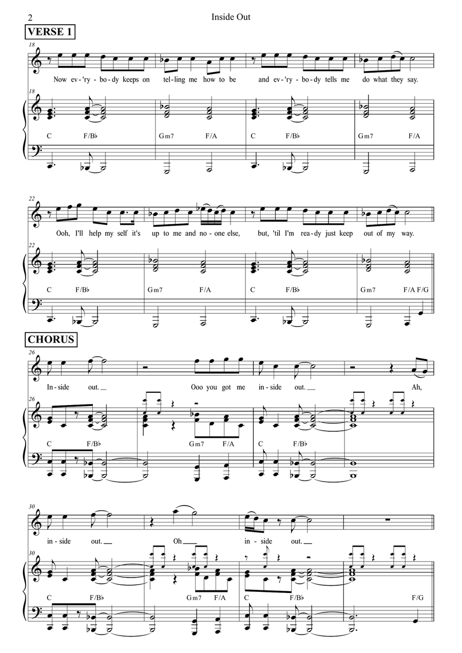 Inside Out Inside Out Tenor Voice scores gallery preview page 2
