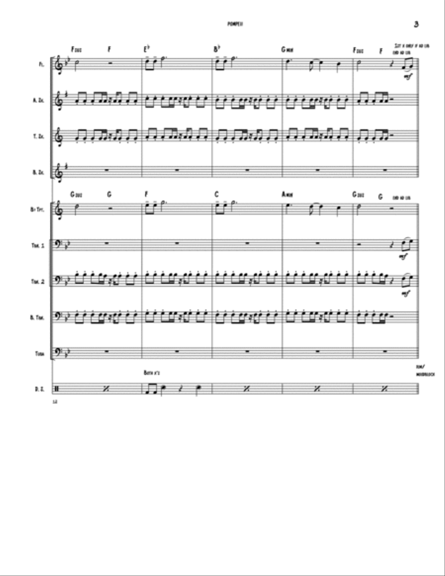 Pompeii Pompeii Large Ensemble scores gallery preview page 3