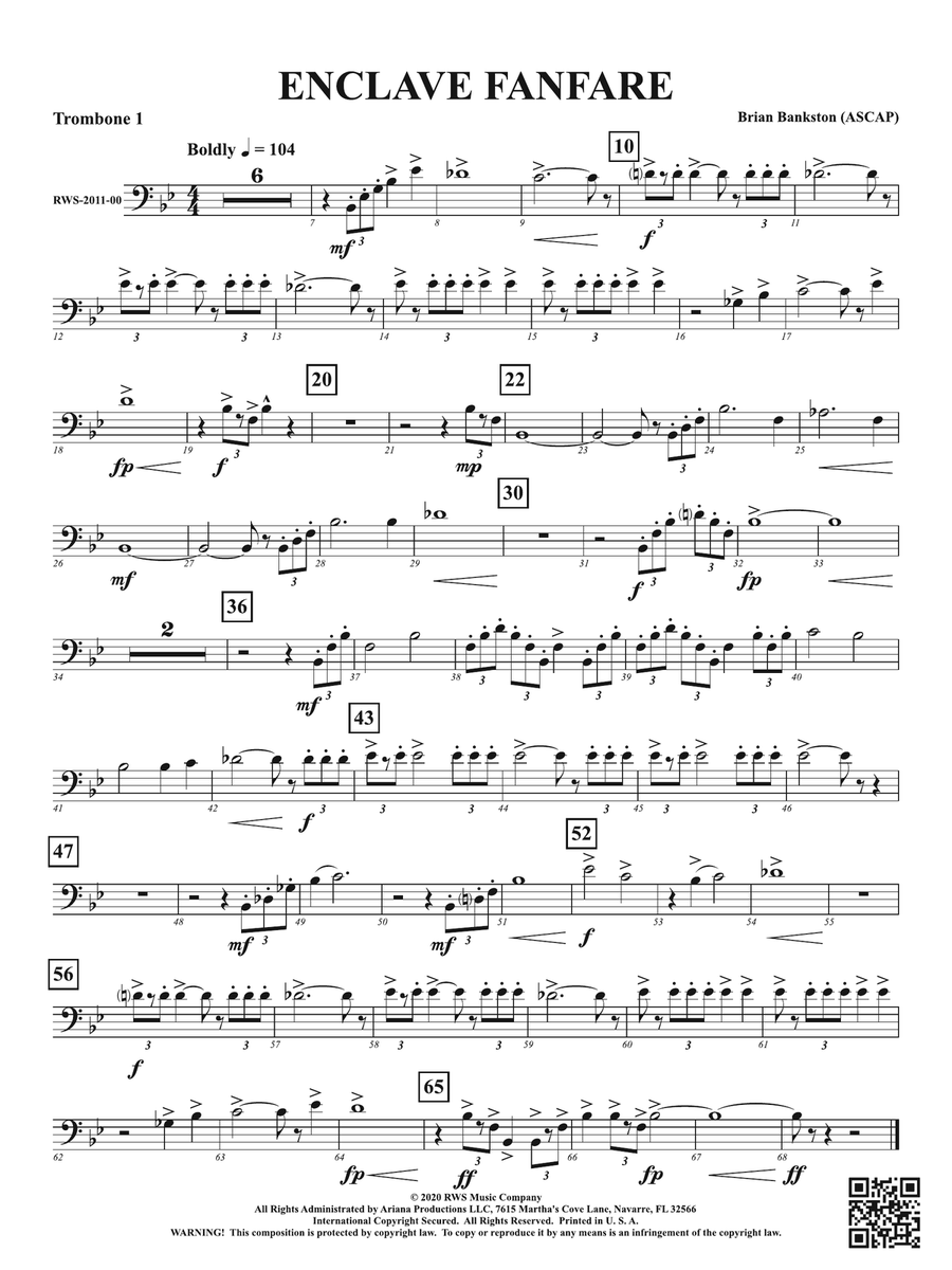 Enclave Fanfare: 1st Trombone