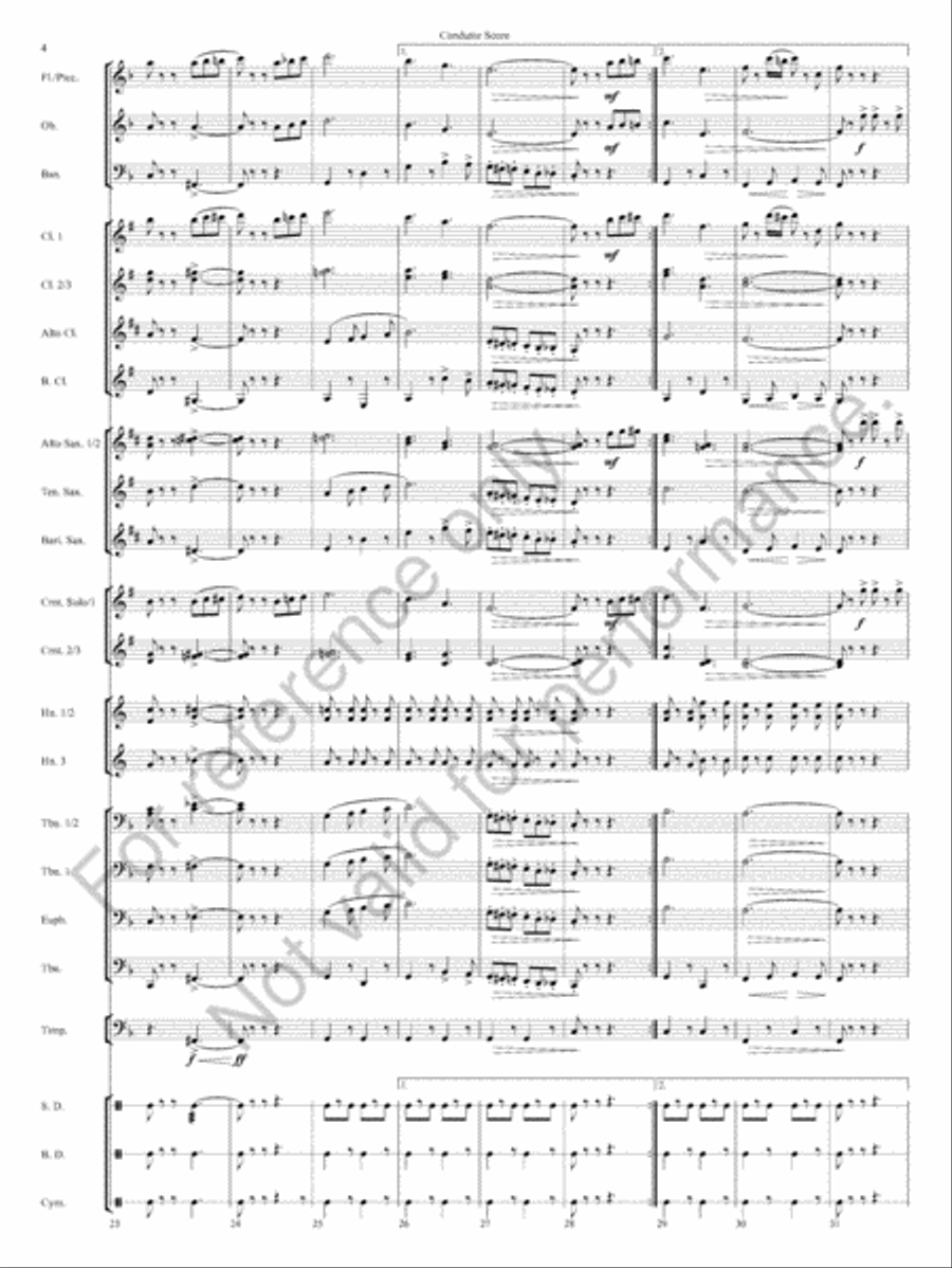 Honor Guard March Honor Guard March Concert Band scores gallery preview page 7