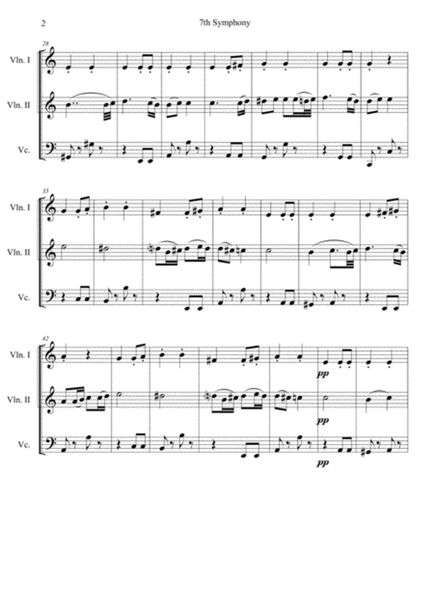 Beethoven 7th 2.Mov. String trio