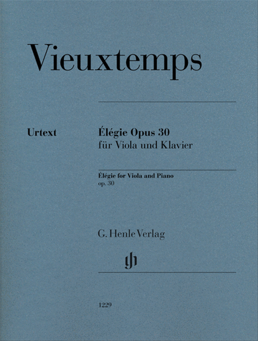 Élégie Op. 30 Piano Accompaniment scores gallery preview page 1
