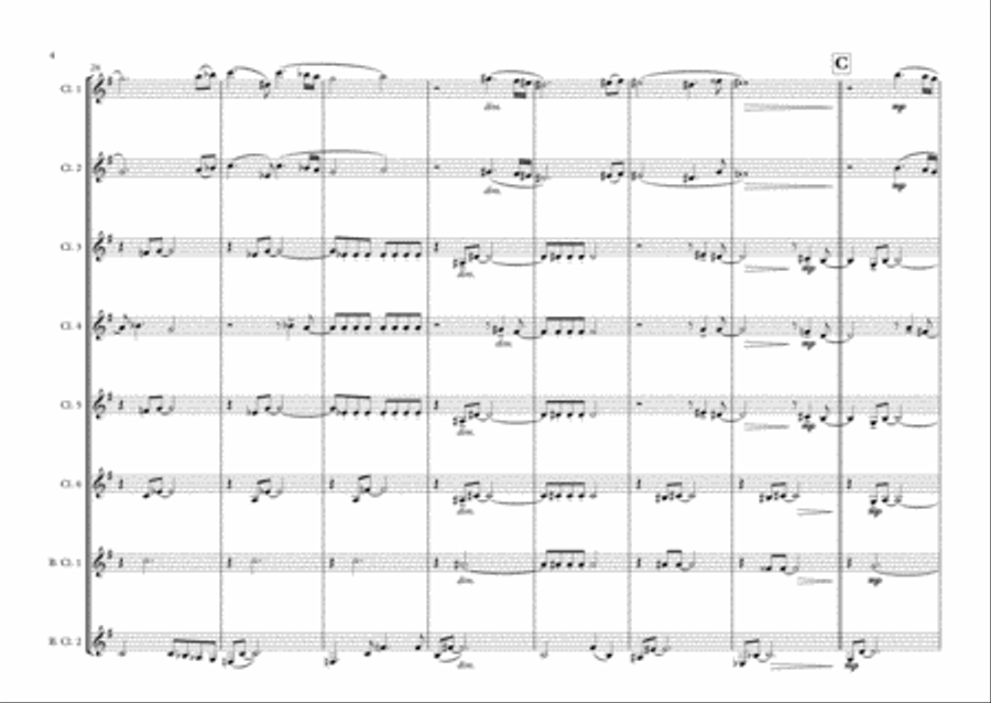 All Things Heart Shaped All Things Heart Shaped Clarinet Choir scores gallery preview page 4