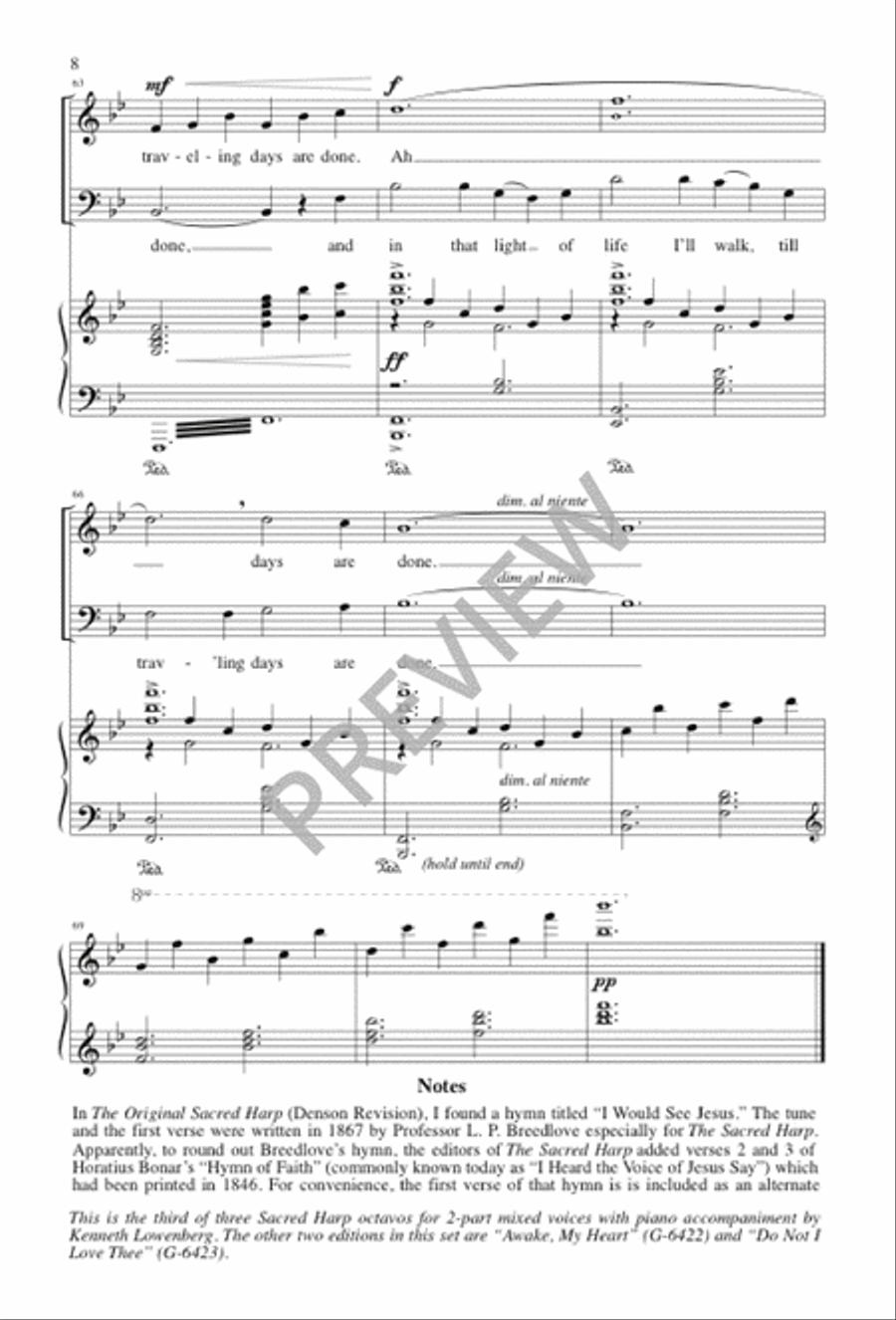 I Would See Jesus 2-Part scores gallery preview page 8