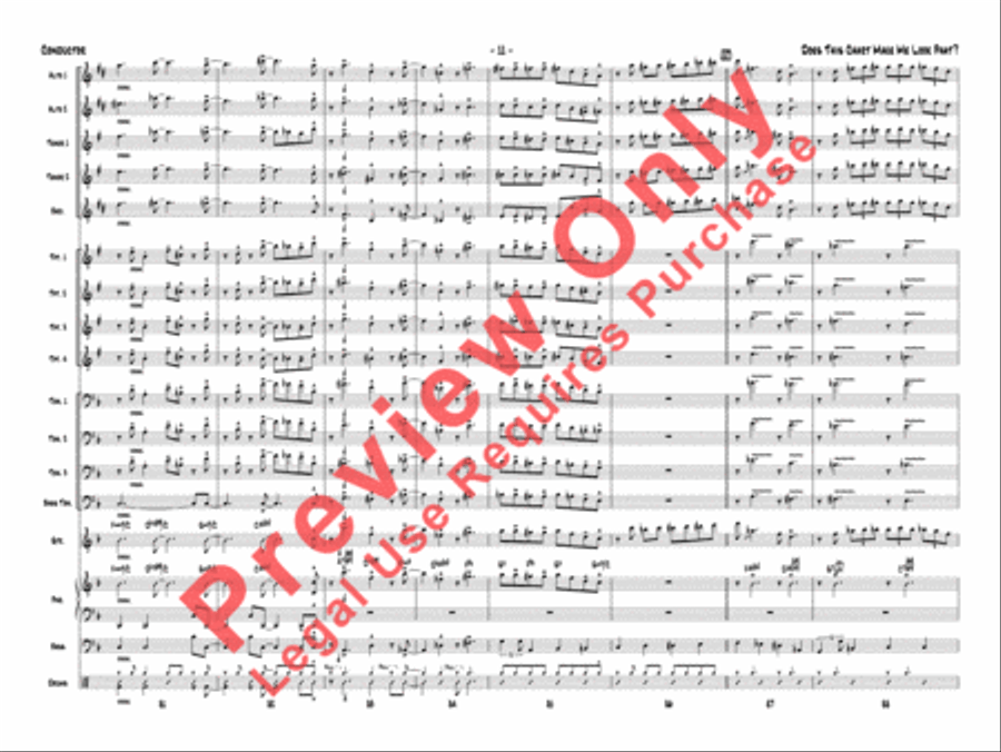 Does This Chart Make Me Look Phat? Jazz Ensemble scores gallery preview page 14